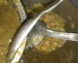 A picture of step 2 of Ami style chana chat.