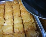 A picture of step 15 of Turkish Dessert walnuts Baqlava.