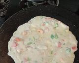A picture of step 2 of Mix flour chilla.
