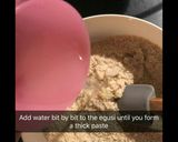 A picture of step 8 of Pounded Yam with Egusi Soup.