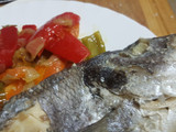 Dorada a la sal con verduras al whisky