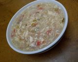 A picture of step 7 of Chicken corn soup.