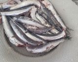 Foto del paso 1 de la receta: Boquerones fritos con requemao de ajos, pimientos morrones, cayena y vinagre