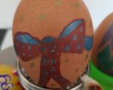 A picture of step 2 of My Easter Boiled Egg Breakfast for the kids😁.