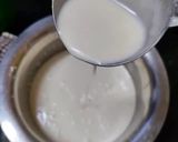 A picture of step 2 of Kesari Rabri Ghevar.