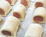Foto del paso 5 de la receta Aperitivo de salchichas en hojaldre