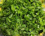 A picture of step 6 of Spinach Methi leaves bhajiya.