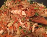 A picture of step 2 of Baked chicken egg rolls.