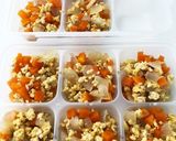A picture of step 4 of *Baby Food Late Stage* Oyako-don Style Make-Ahead Meal.