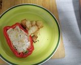 Foto del paso 10 de la receta: Pimentón relleno con salsa de pollo