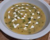 Zöldborsófőzelék, 🫛 sült csirkecombbal🧅🥓🍗🧄 recept fázis 6 fotója