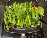 A picture of step 3 of Stir fry veg.