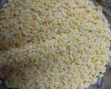 A picture of step 1 of Moong dal cabbege uttapa.