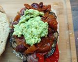 Mexikói tortaszendvics sült babbal zöldségekkel, baconnel recept fázis 6 fotója