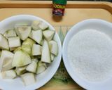 A picture of step 1 of Raw Mango Jam.