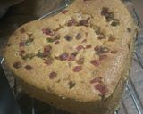 A picture of step 5 of Tutti frutti cake (from leftover cookies).