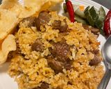 Foto langkah ke 3 dari resep Nasi Goreng Kambing simple.