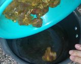 A picture of step 3 of Tala hua gosht Hyderabadi.