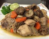 Hình bước làm 6 của món Gà xào nấm đông cô