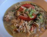 Foto langkah ke 4 dari resep Mie tek tek jawa komplit.