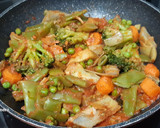 Foto del paso 5 de la receta: Menestra de verduras congeladas, con tomate