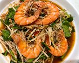 รูปขั้นตอนการทำที่ 5 ของ กุ้งผัดผักน้ำพริกเผา