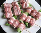A picture of step 3 of Pork Belly Rolls on Skewers.