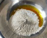 A picture of step 1 of Sattu Paratha.
