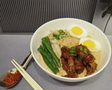 Foto langkah ke 12 dari resep Miso Ramen Topping Enoki Beef.