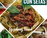 Foto del paso 8 de la receta: Fetuccini de espinacas con setas