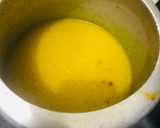 A picture of step 2 of Idli sambhar with chutney.