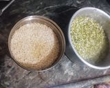 A picture of step 1 of Green gram and Black gram dosa.
