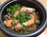 รูปขั้นตอนการทำที่ 4 ของ กุ้งอบวุ้นเส้น สูตรหม้อหุงข้าว