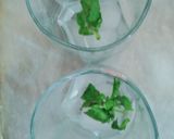 A picture of step 3 of Mint lemon cooler.