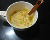 A picture of step 3 of Rice flour khichu in microwave.