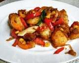 Фото кроку 3 до Жареный молодой картофель с мясом и овощами #чемпионатмира #россия.