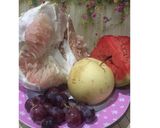 Foto langkah ke 1 dari resep Diet Juice Watermelon Grape Pomelo (Jeruk Bali) Pear.