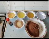 A picture of step 1 of Black forest cake.