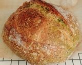 Foto langkah ke 28 dari resep Flaxseeds Pandan Swirl Sourdough Bread.