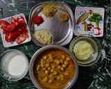 A picture of step 1 of Leftover Chhole Pulao.