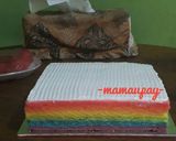 Foto langkah ke 8 dari resep Rainbow Cake Kukus Ala Ny. Liem.