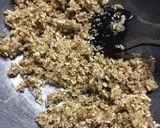 A picture of step 3 of Gurer Narkel Naru (coconut ladoo).