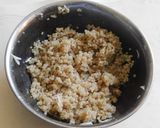 A picture of step 3 of A healthy breakfast-Fermented Farro with curd, sprouts, and veggies.