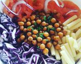 Foto del passaggio 7 della ricetta Pokè Bowl vegana con ceci croccanti speziati