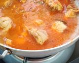 A picture of step 8 of Chettinad mint masala chicken.
