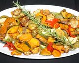A picture of step 3 of Roasted vegetables with fresh herbs.