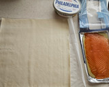 Foto del paso 2 de la receta: Hojaldres de salmón ahumado y queso philadelphia