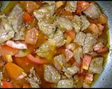 A picture of step 5 of Beef karhai.