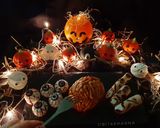 A picture of step 18 of Halloween themed Chocolate cake (pops).
