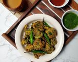 A picture of step 5 of Vegetable Fritters.